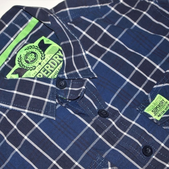 Superdry men's plaid long sleeve - Picture 2 of 8